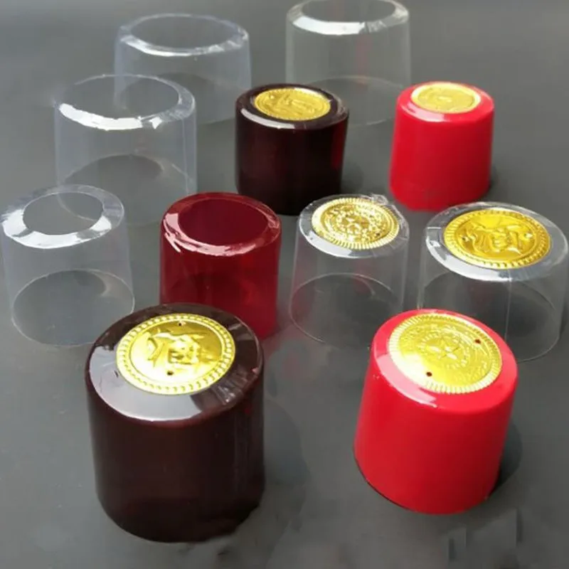 Shrink Wrap Pvc - 100X زجاجة نبيذ PVC يتقلص الفيلم