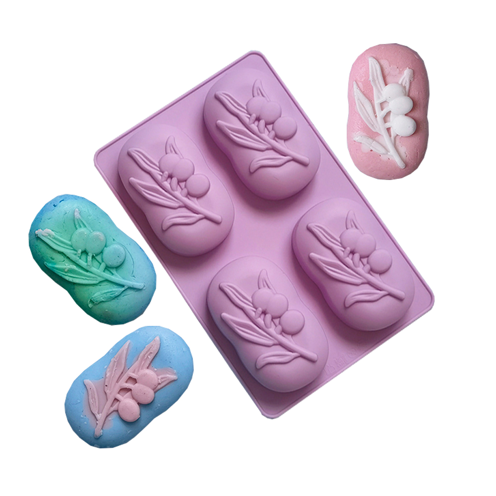 4 تجاويف البيضاوي شجرة الزيتون - مراجعة Soap Making Kit For Beginners وسعره