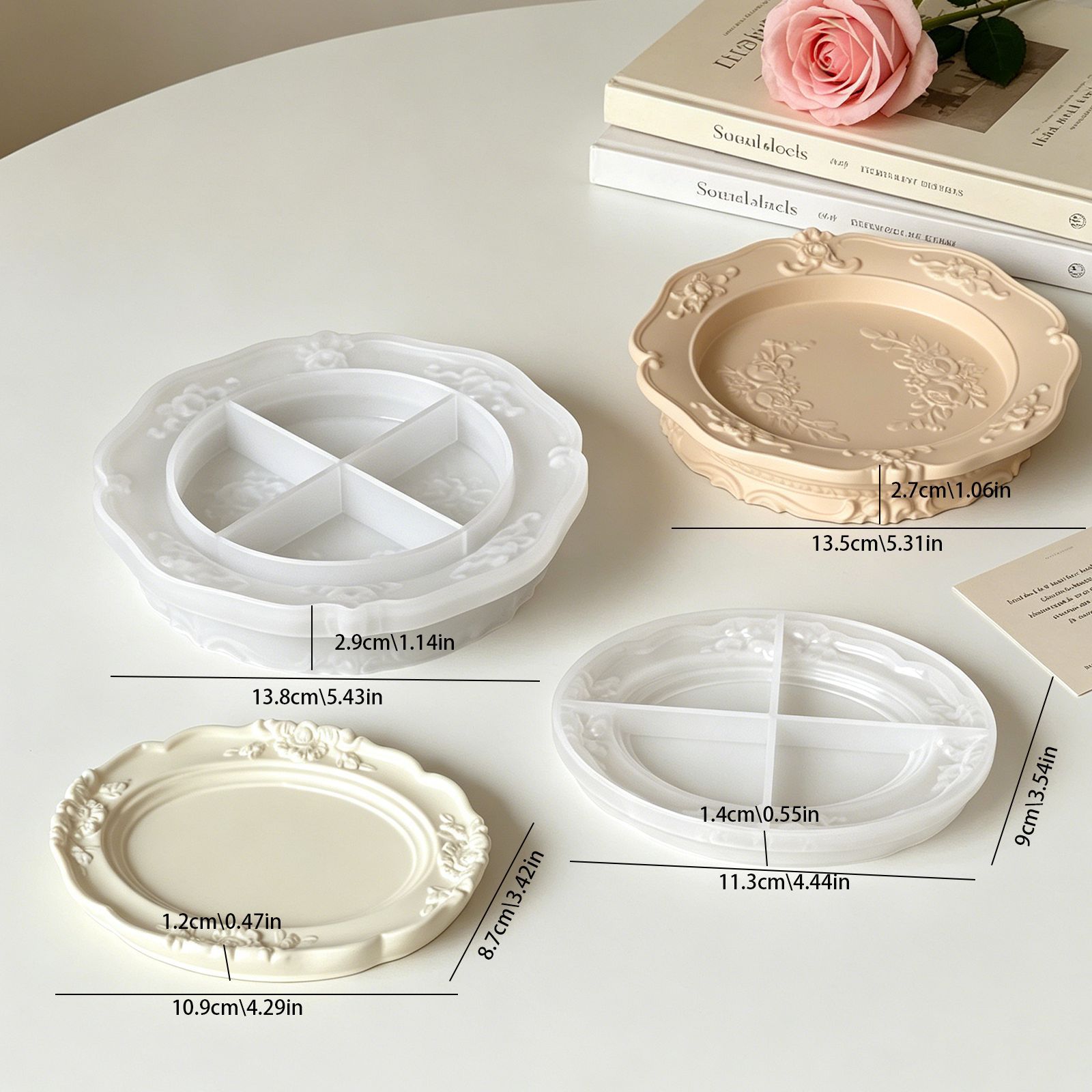 قالب سيليكون أنيق بتصميم باروك - مراجعة Soap Making Molds وسعره