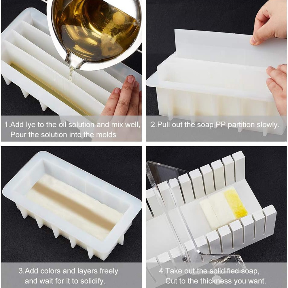 قالب صابون سيليكون 42 أونصة مع - مراجعة Soap Making Kit For Beginners وسعره