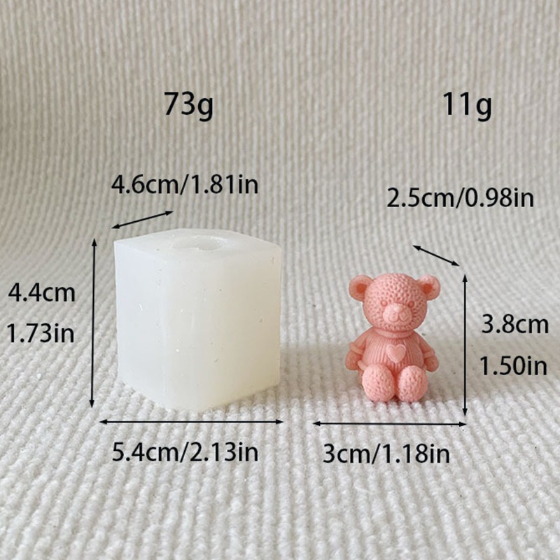 قالب سيليكون على شكل شمعة الدب - مراجعة Soap Making Things وسعره