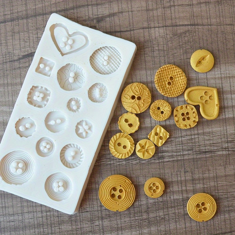 قالب سيليكون على شكل أزرار، قا - مراجعة Soap Making Molds وسعره