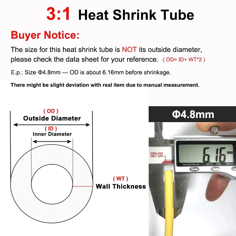 3:1 أنبوب الانكماش الحراري مع  - مراجعة Shrink Wrap Pvc وسعره
