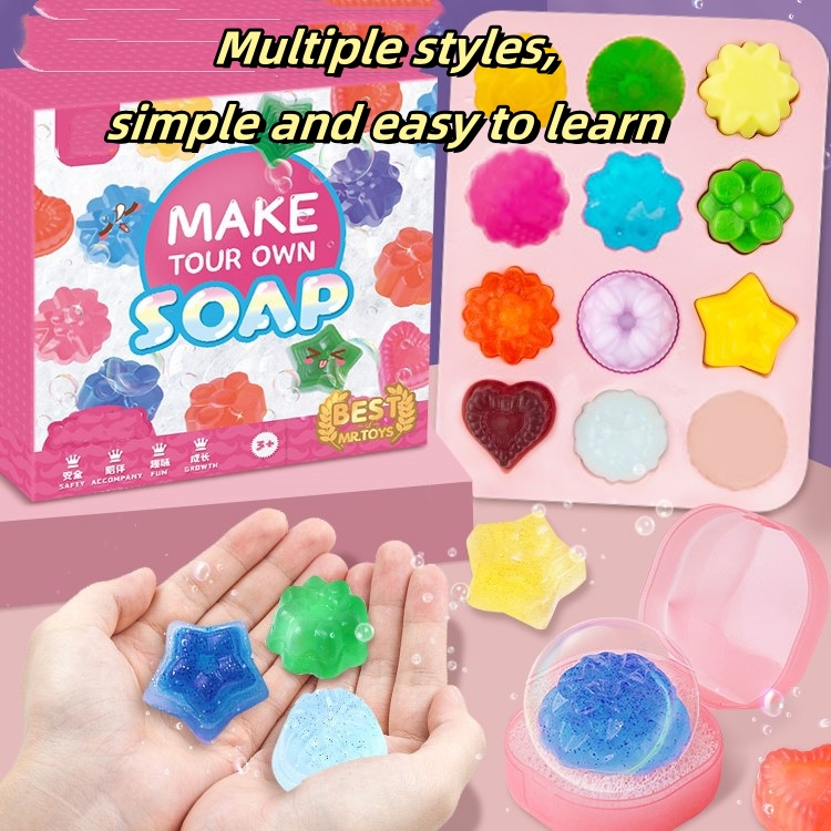 DIY اليدوية الصابون الكريستال  - مراجعة Soap Making Kit For Beginners وسعره