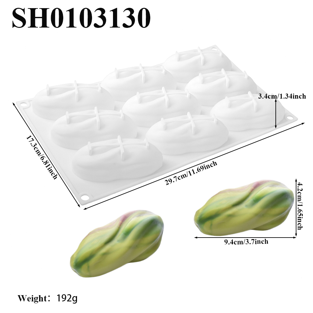 قالب سيليكون بتصميم الفستق لصن - مراجعة Soap Making Guide وسعره